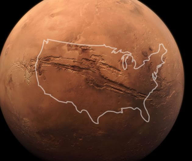 1609995635 2021 01 07 13 42 40 valles marineris  the grand canyon of mars   nasa solar system exploration ope - دو تصویر جدید ناسا از دره Valles Marineris در سطح مریخ