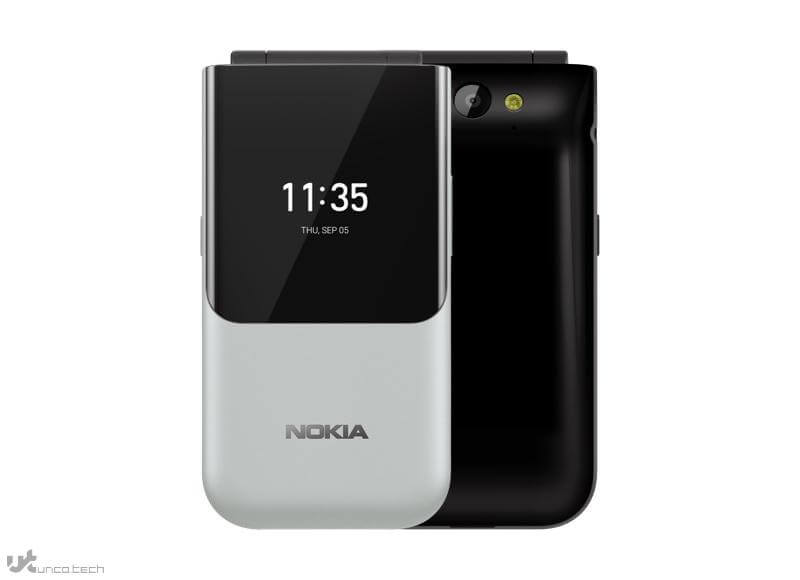 1620982640 nokia 2720 flip front n back grey - Nokia 2720 V Flip به بازار آمریکا می آید