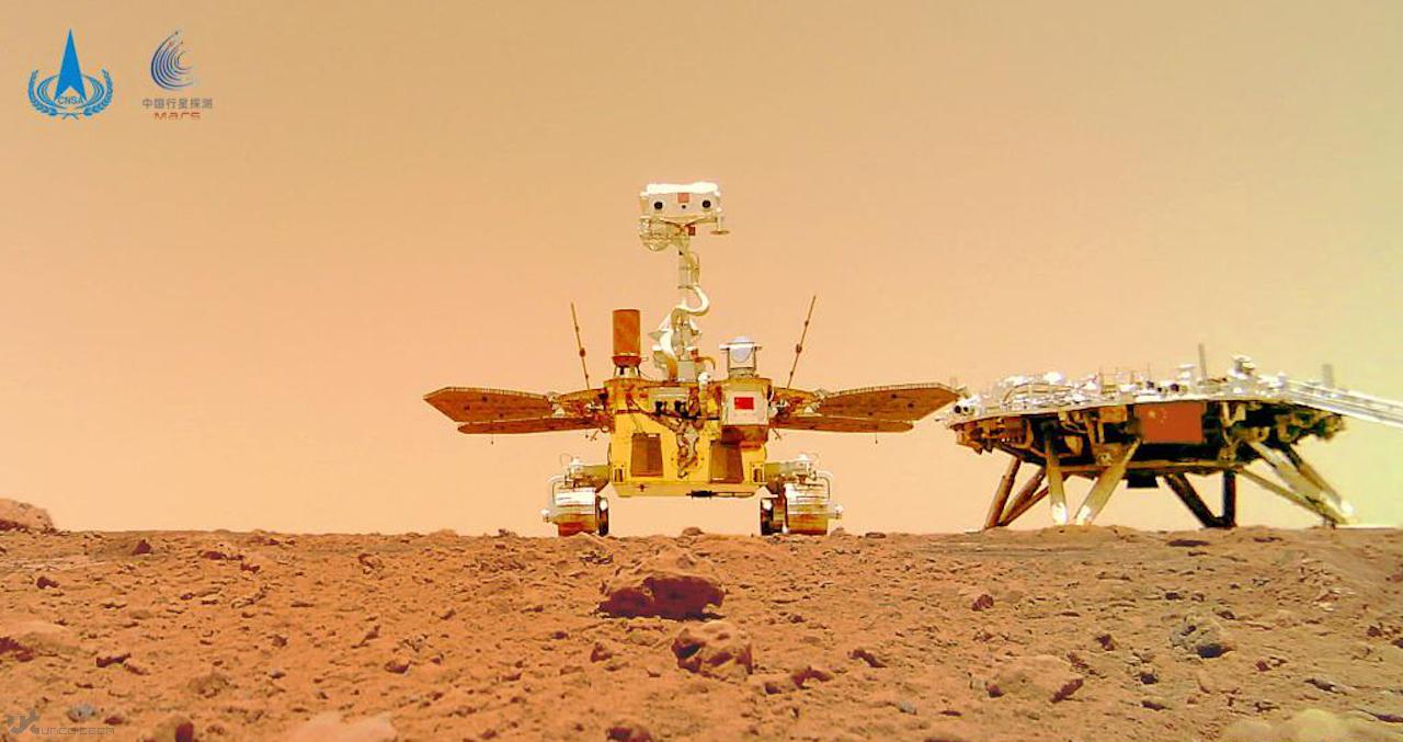 چین تصاویری از کاوشگر ژورانگ بر روی مریخ منتشر کرد