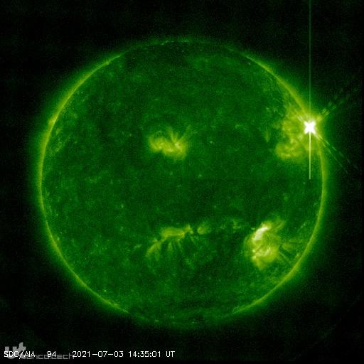 1625681197 nasa sdo solar flare july 3 2021 - این انفجار عظیم خورشیدی کلاس X نشان می دهد که چرا مطالعات NASA's Sun بسیار حیاتی است + ویدئو