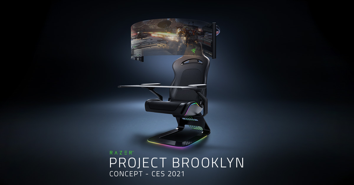 razer project brooklyn OGimage - طرح مفهومی صندلی بروکلین توسط Razer معرفی شد