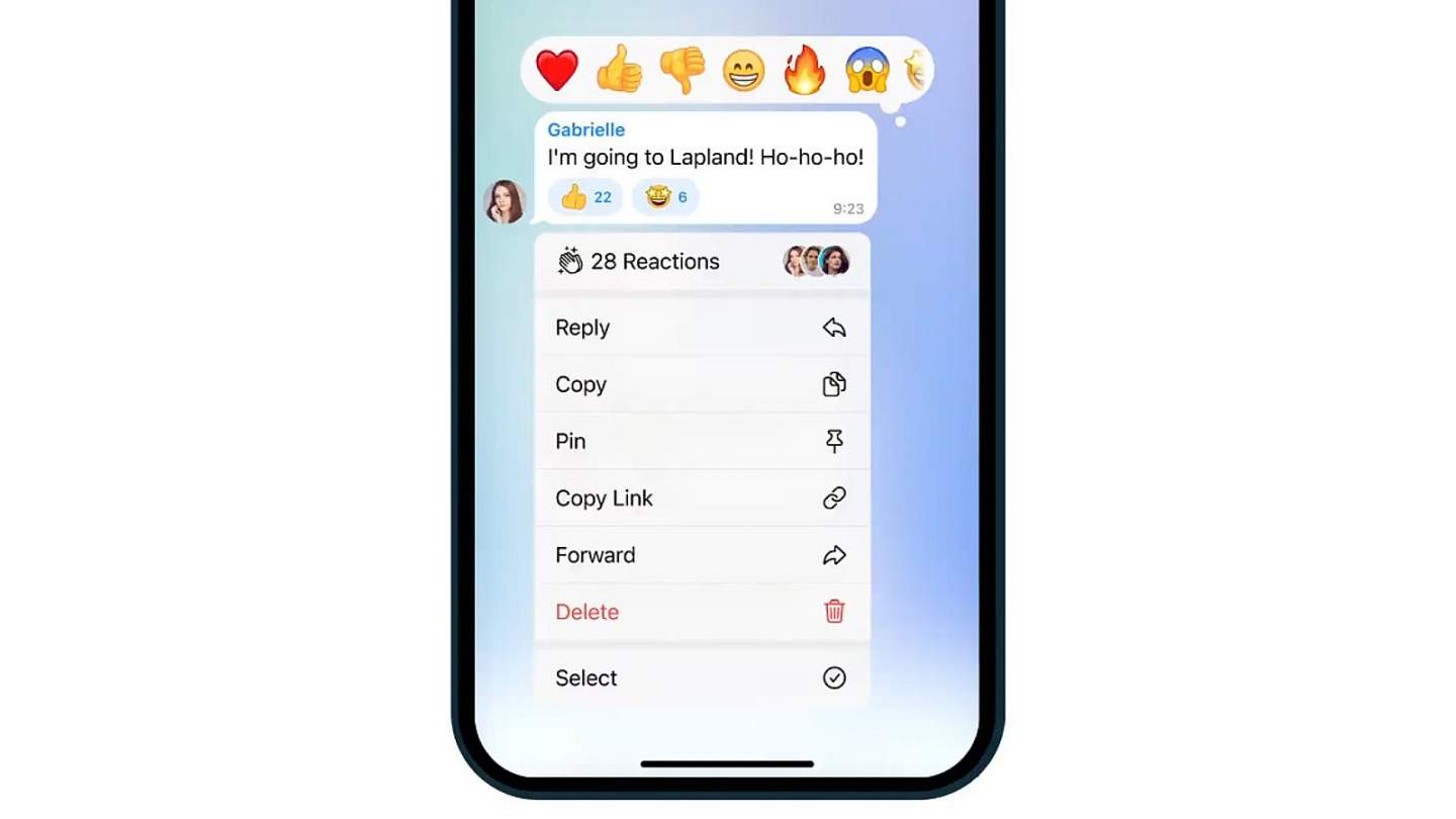 telegram app menu - بروز رسانی بزرگ تگرام قابلیت های کاربردی جدید به این پیام رسان اضافه می کند