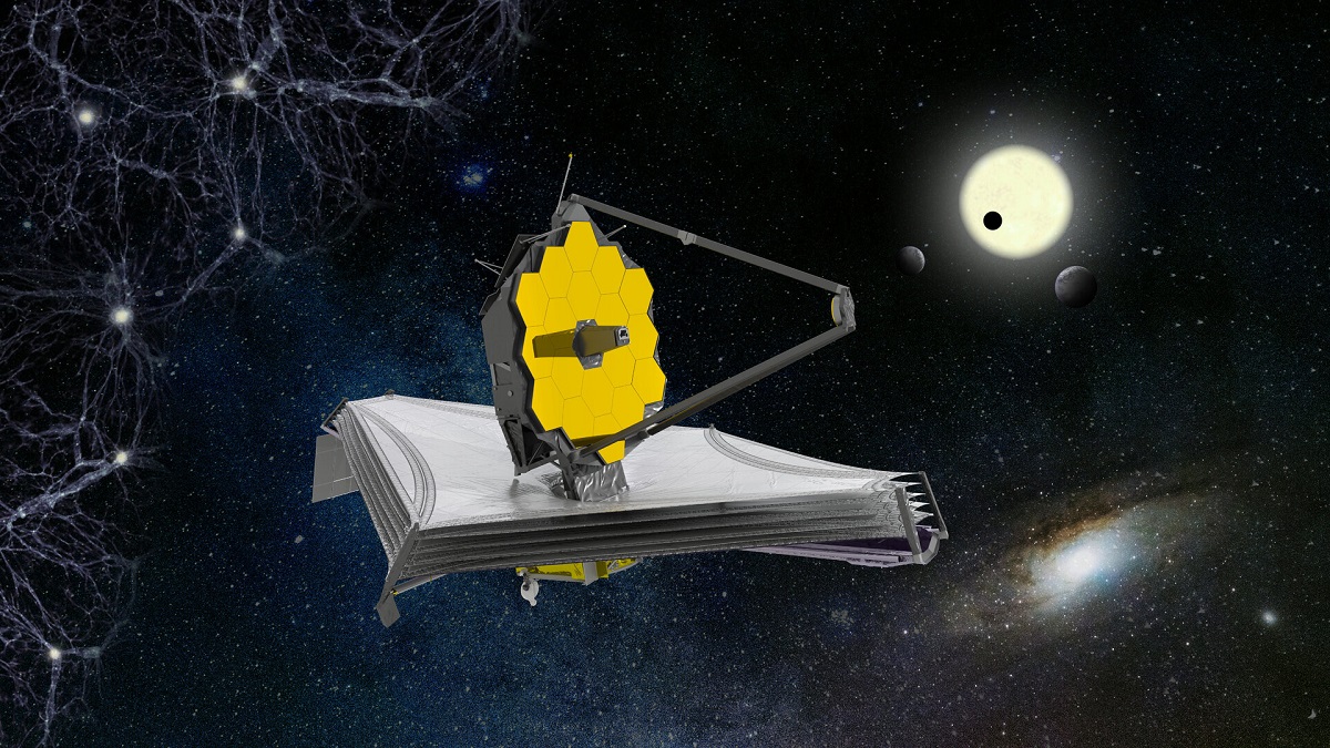 Artist s impression of the James Webb Space Telescope pillars - متان می تواند اولین نشانه قابل کشف حیات فرازمینی باشد