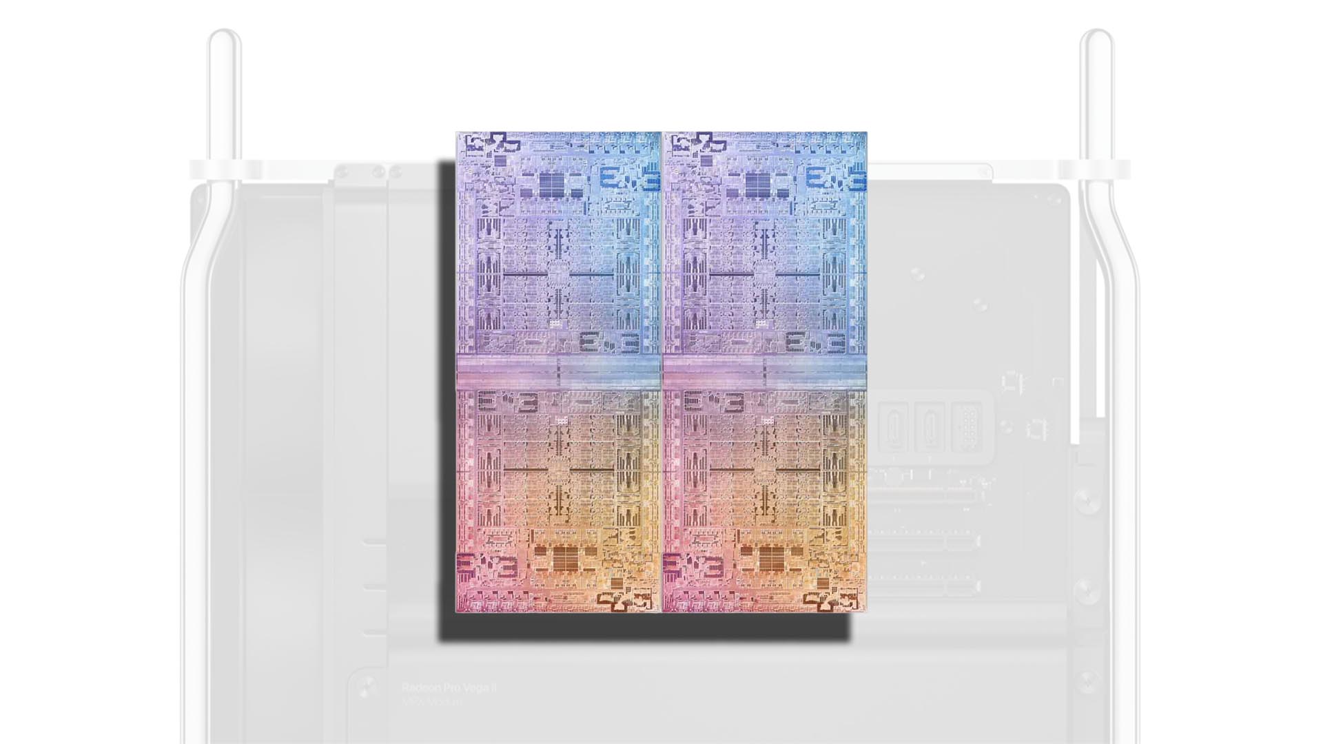 Two M1 Ultra chipsets fused together on the 2022 Mac Pro - Mac Pro 2022 می تواند از دو M1 Ultra Fused با هم برای ساخت یک سیلیکون واحد استفاده کند