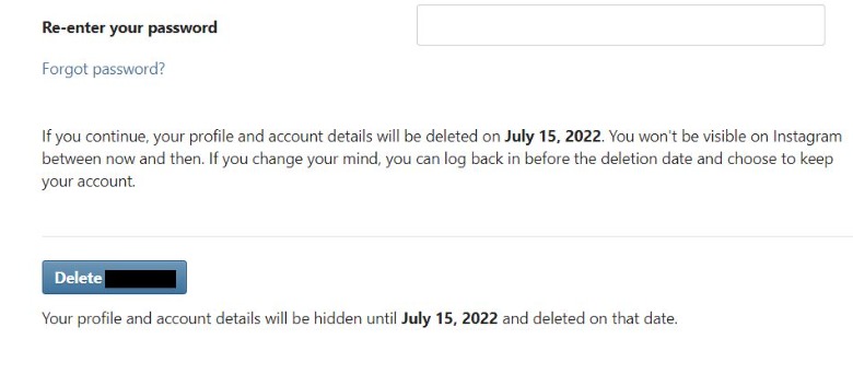 how to deactivate delete your account 2 - روش حذف و غیر فعال سازی حساب کاربری اینستاگرام