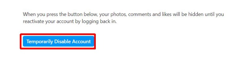 how to deactivate delete your account 4 - روش حذف و غیر فعال سازی حساب کاربری اینستاگرام