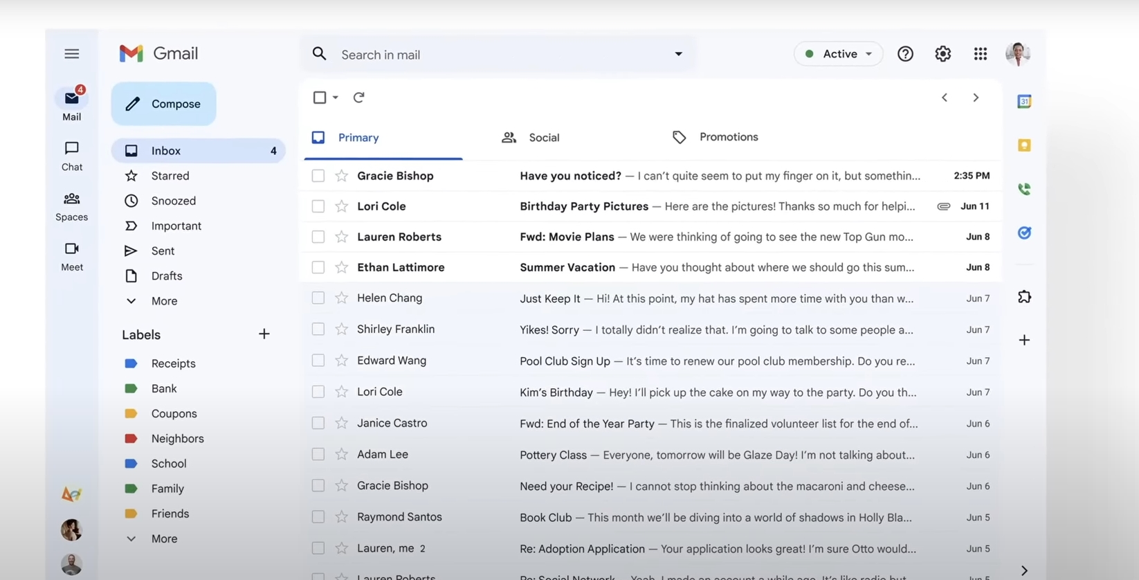 تغییرات بزرگ Gmail توسط گوگل عرضه شد