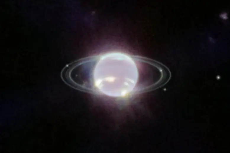 تلسکوپ فضایی جیمز وب حلقه های نپتون را به نمایش می گذارد