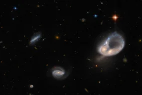 9f3223c0 6ce4 11ed b7fc 2ddb20c8213b 285x190 - کشف دو کهکشان درحال برخورد توسط هابل